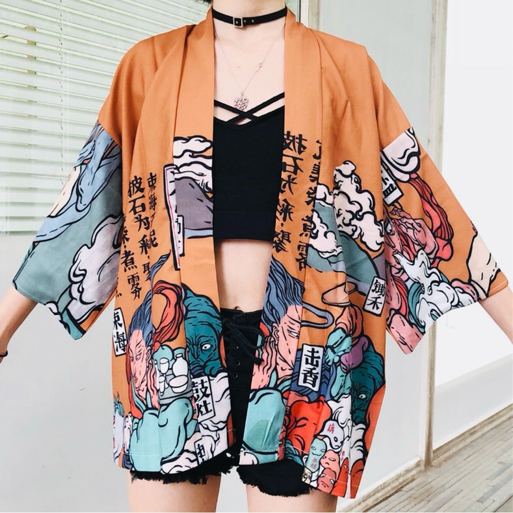Colorful Kimono Jacket